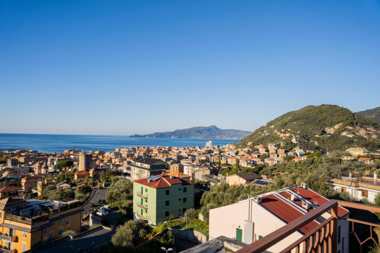 Appartamento 093 - Casa Panorama, Vista Mare E Vista Portofino, 500 Metri Centro Di Chiavari, Posto Auto Gratis Incluso Esterno foto